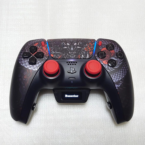 PS5手柄定制般若黑龙 优化BESAVIOR圆点四背键款+正8轻触机械按键