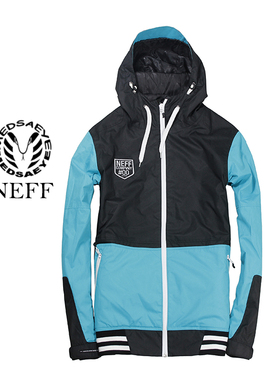 MEDSAEYE蓝黑色棒球衫款型男士不加棉单板滑雪服