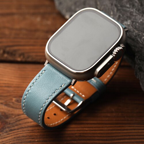 手工真皮表带适配Applewatch