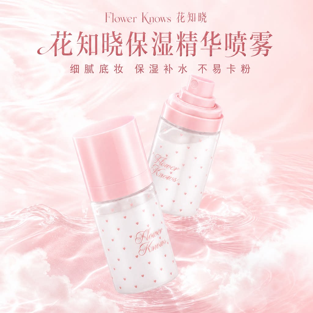 花知晓妆前保湿喷雾不易卡粉图片