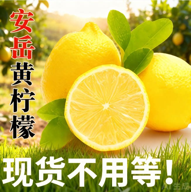 安岳黄柠檬80-100克小果10/20个装个头均匀坏果包赔售后包邮