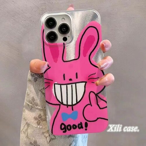 搞怪点赞兔子适用苹果/华为/OPPO/荣耀VIVO/小米全包防摔手机壳