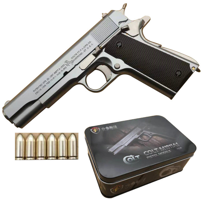 ALLOY EMPIRE 1:2.05 총 모델 M1911 금속 시뮬레이션 수동 배출 조립 및 분해 모델을 발사할 수 없습니다