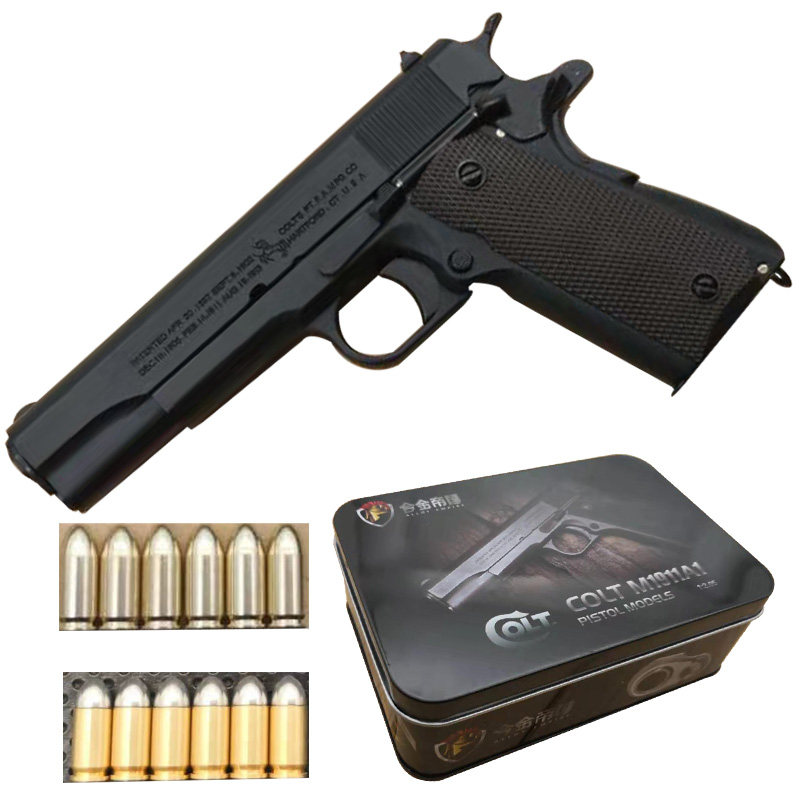 ALLOY EMPIRE 1:2.05 총 모델 M1911 금속 시뮬레이션 수동 배출 조립 및 분해 모델을 발사할 수 없습니다