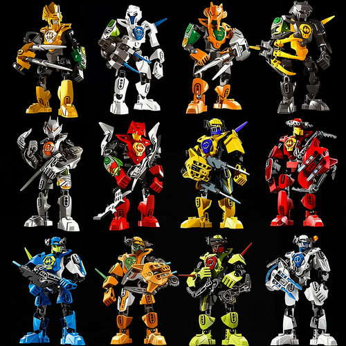 英雄工厂系列积木机器人超级强袭华光男孩拼装玩具模型生日礼物