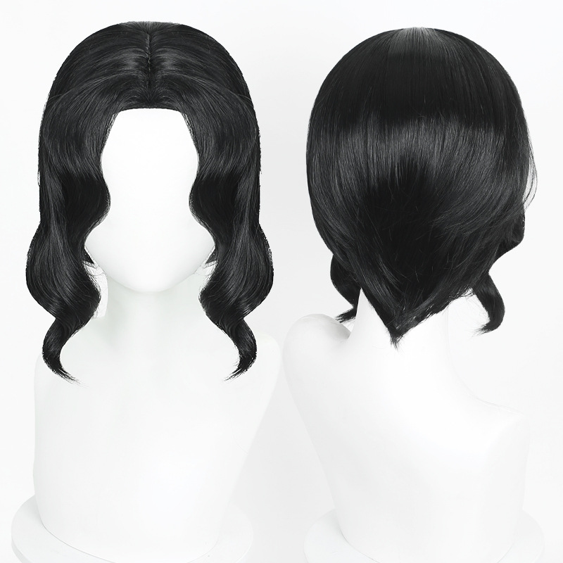 鬼灭之刃 鬼舞辻无惨 cos 假发 微卷造型刘海 短发造型假发