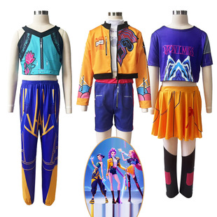 猎魔女团cos儿童服装万圣节服装装扮舞台演出服流行歌手动漫周边