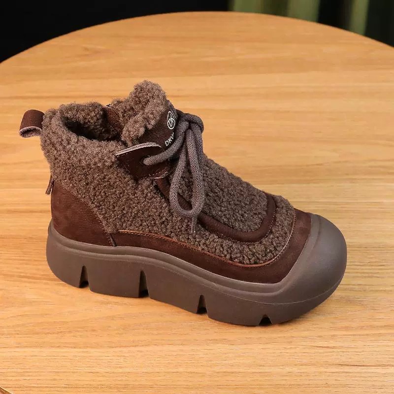 高品质绒妈妈棉鞋女毛毛鞋防滑