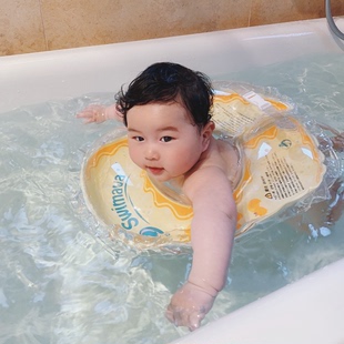 5岁趴圈浮脖圈 日本swimava婴儿游泳圈腋下圈高端婴幼儿童宝宝0