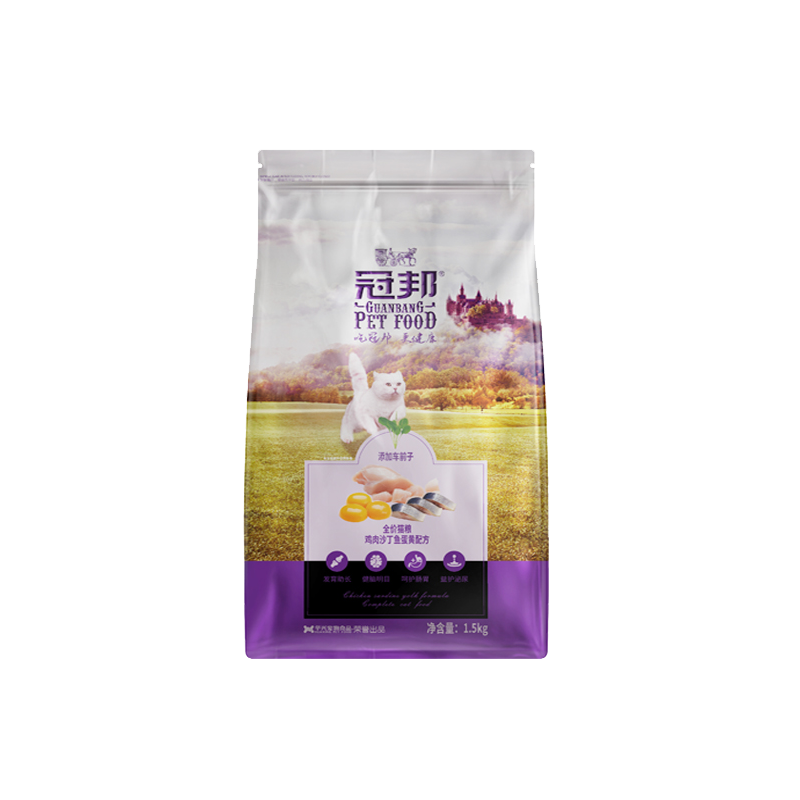 冠邦猫粮3斤全阶段粮挑嘴低盐