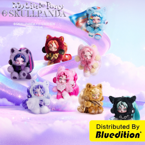 泡泡玛特SKULLPANDA小马宝莉挂件