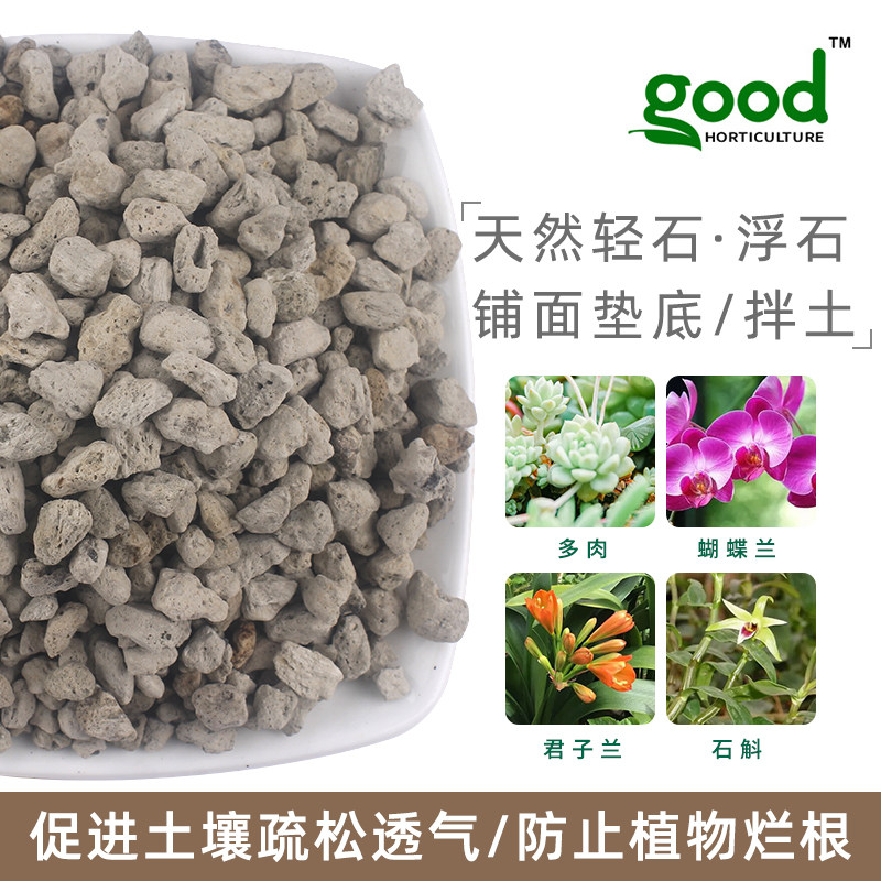 轻石钵底石兰花浮石多肉植物盆栽营养颗粒土垫底石水族过滤材造景