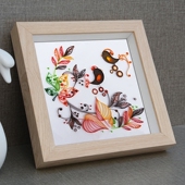 实木标本加厚中空3d立体相框挂墙蝴蝶丝带绣永生花a4衍纸画框定做