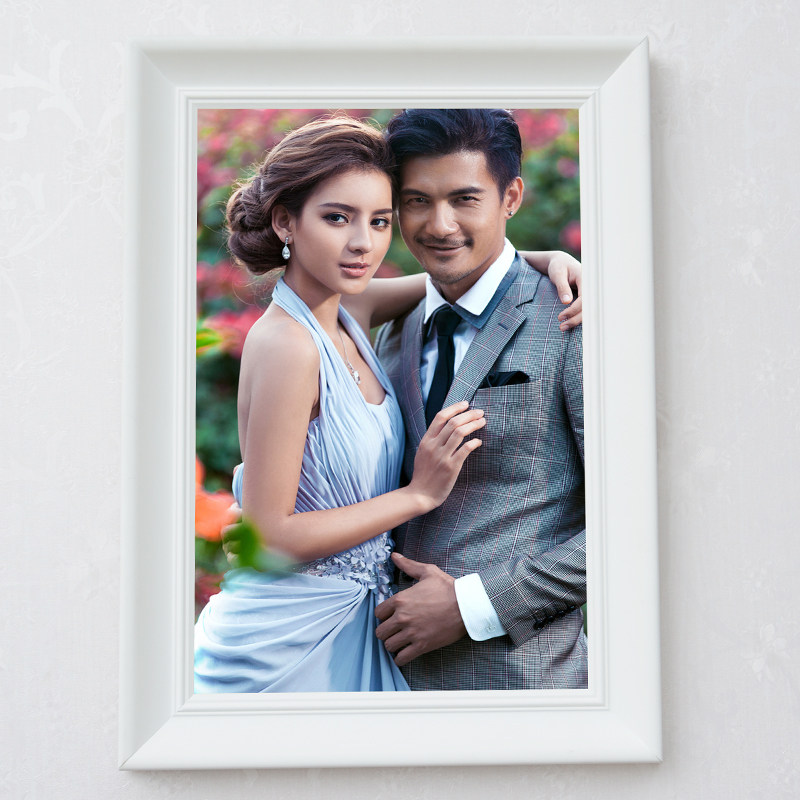 欧式白色相框挂墙画框16寸24寸30寸36寸实木婚纱照相框创意油画框在类目 家居饰品, 相框/画框中 - 来自Buy2taobao.com提供专业的淘宝代购服务