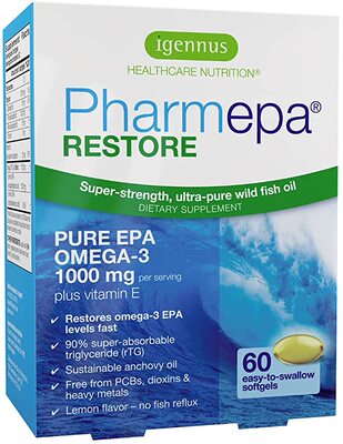 美国代购Pharmepa Restore, 1000mg Pure EPA Fish Oil, High Abs