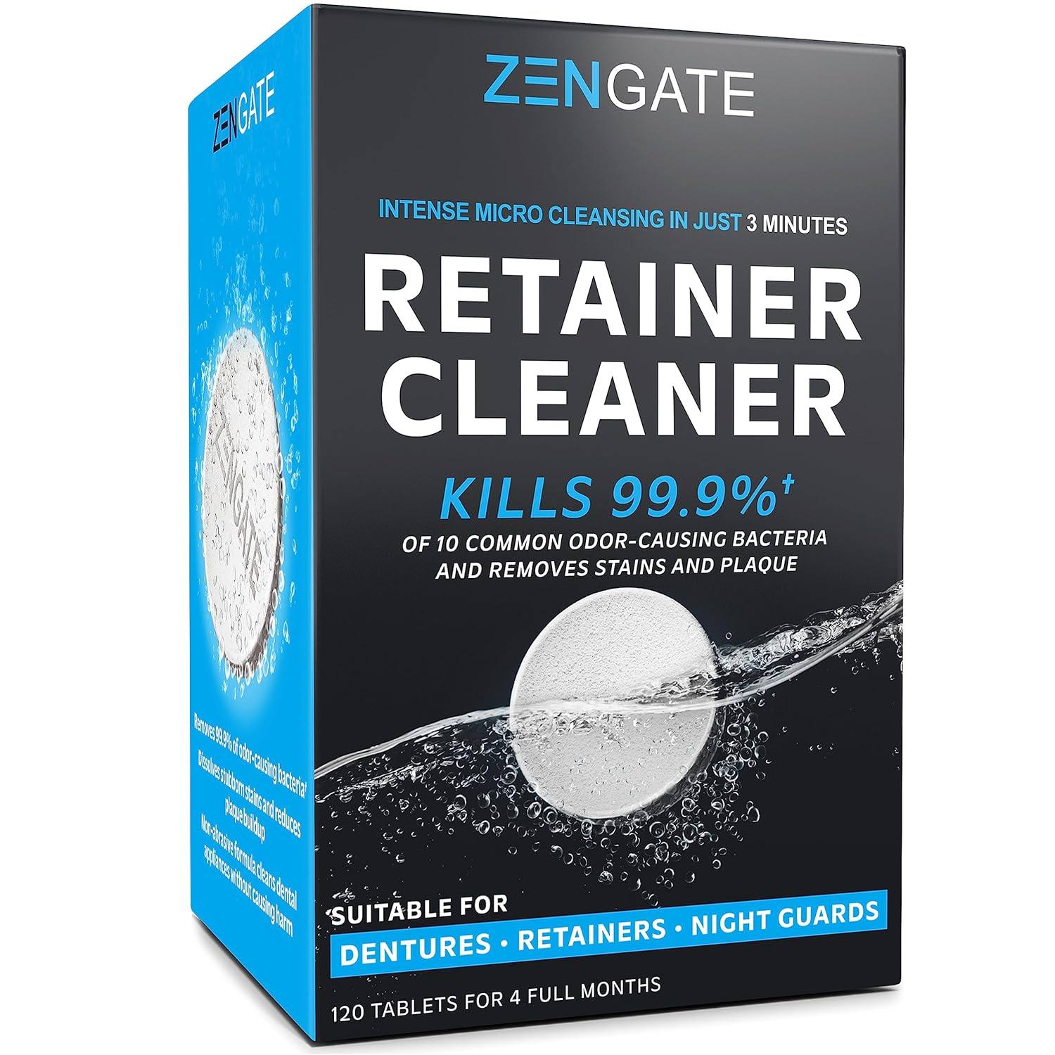 美国代购Retainer Cleaner Tablets - Quick 3-Minute Clean for