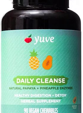 代购Yuve Natural Papaya Digestive Enzymes - Sugar-Free Chewa