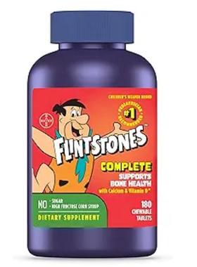 美国代购Flintstones Complete Chewable Kids Vitamins, Multiv