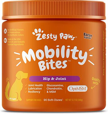 美国代购Zesty Paws Glucosamine for Dogs - Hip & Joint Health