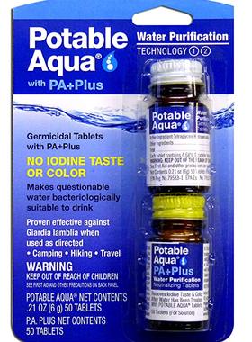 Potable Aqua Water Purification Tablets with PA Plus neutral
