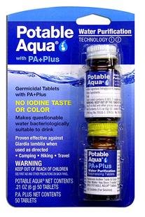 Potable Aqua Water Purification Tablets with PA Plus neutral