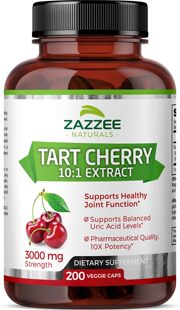 美国代购Zazzee Tart Cherry Extract Capsules, 200 Vegan Capsu