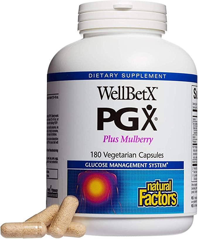 PGX by Natural Factors, WellBetX Plus Mulberry, 180
