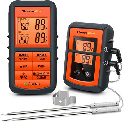 ThermoPro TP08 500FT Wireless Meat Thermometer for G