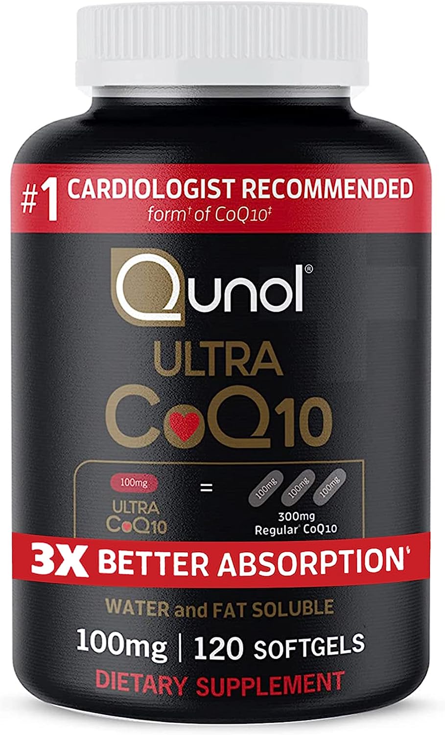 美国代购Qunol Ultra CoQ10 100mg, 3x Better Absorption, Paten