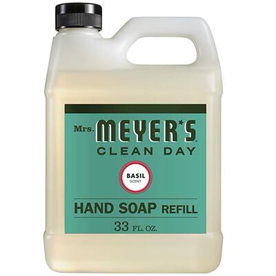 Mrs. Meyer’s Clean Day Liquid Hand Soap Refill, Basil, 33 f