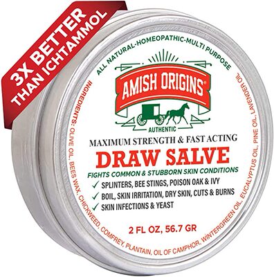 Drawing Salve Ointment, 2 oz, for Boil Treatment, Ma