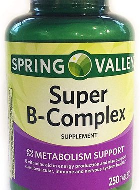 美国代购Spring Valley Super B-Complex, Metabolism Support, 2