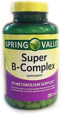 Spring Valley Super B-Complex Metabolism Support