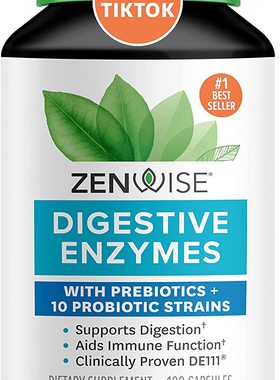 美国代购Zenwise Probiotic Digestive Multi Enzymes, Probiotic