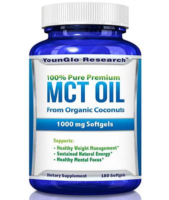 MCT Oil Capsules 100% from Organic Coconuts - 1000 mg 180 So