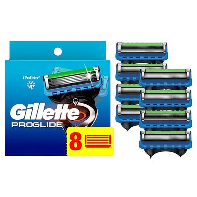 Gillette Fusion5 ProGlide Men's Razor Blades, 8 Blade Refill