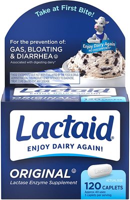 美国代购Lactaid Original Strength Lactose Intolerance Relief