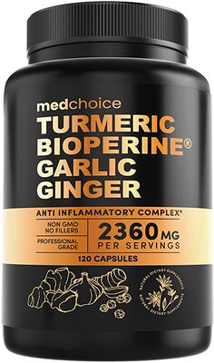 美国代购4-in-1 Turmeric Curcumin w Bioperine 2360mg (120 ct)