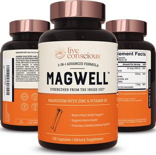 美国代购Magwell Magnesium Zinc & Vitamin D3 - Highly Bioavai