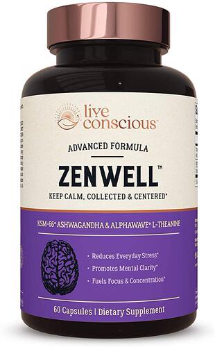 美国代购Organic KSM66 Ashwagandha Suntheanine ZenWell
