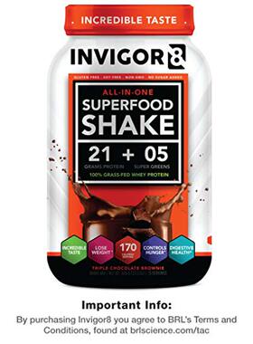 INVIGOR8 Superfood Shake Gluten-Free and Non GMO Meal Replac