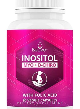 美国代购Myonositol DChiro Inositol Capsules Folic
