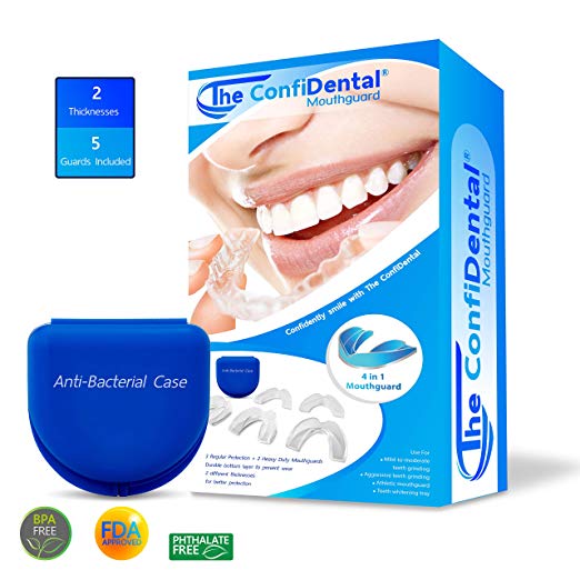 The ConfiDental - Pack of 5 Moldable Mouth Guard for