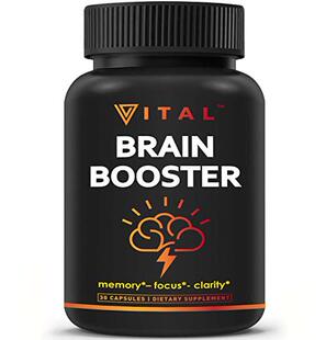 Brain Supplement Nootropics Booster - Enhance Focus, Boost C