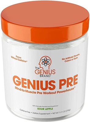 Genius Pre Workout Powder – All Natural Nootropic Preworkou
