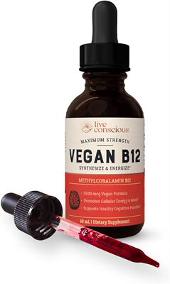 美国代购Vegan Vitamin B12 Sublingual Liquid Drops by Live Co