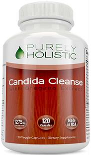 Candida Cleanse 120 Capsules Veggie Caps with Herbs, Antifun