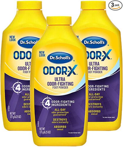 美国代购Dr. Scholl's Odor-Fighting Odor-X Foot Powder, 6.25o