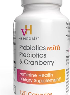 美国代购vH essentials Probiotics with Prebiotics and Cranber