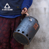 原创设计二次燃烧柴火气化炉家用猛火炉户外露营炉具野炊柴火炉子